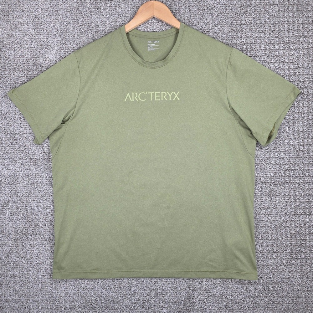 Arcteryx Remige Word SS Mens XL Green Short Sleeve Performance‎ T-Shirt